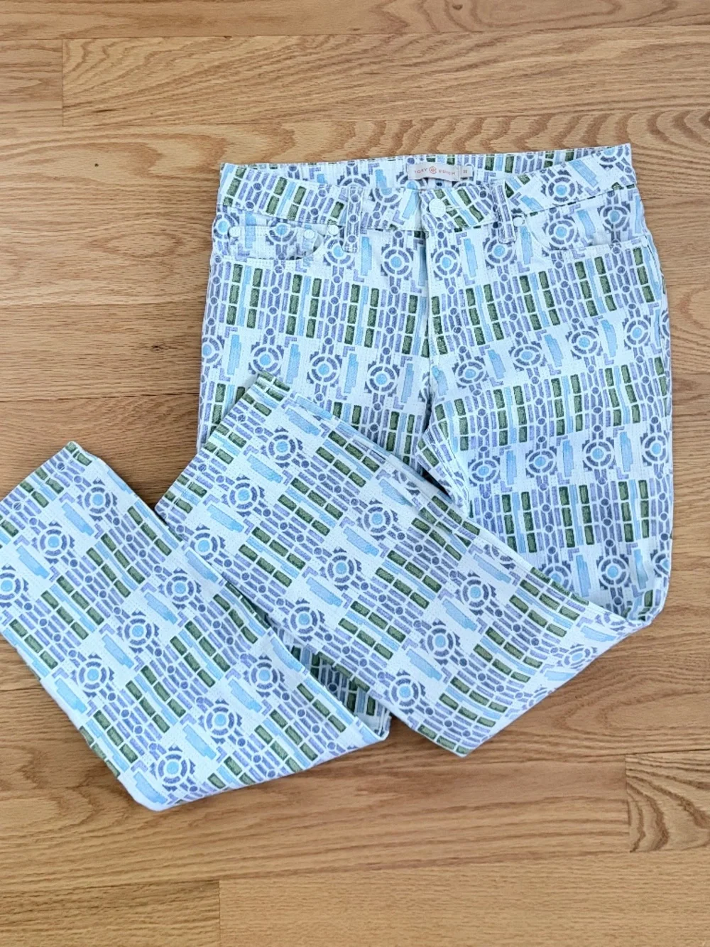 Tory Burch Alexa Cropped Skinny Jeans (28)